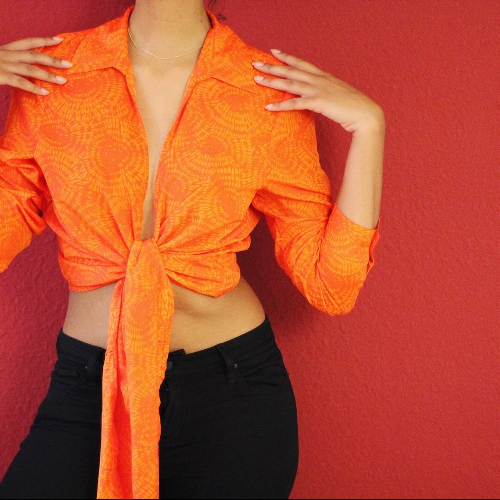 Micheal Kors Tie Front Shirt